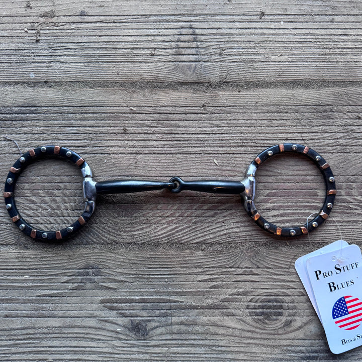 Brown Steel Snaffle Bit with Copper