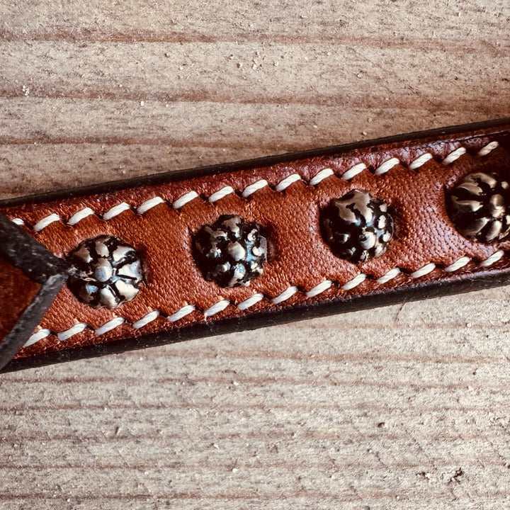 Kinriem  Show - Rowel Concho Tack - Chestnut