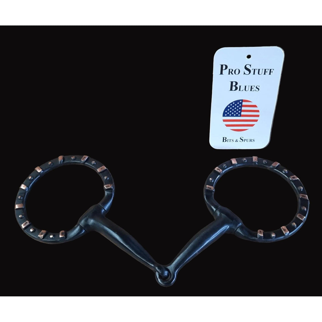 Brown Steel Snaffle Bit with Copper