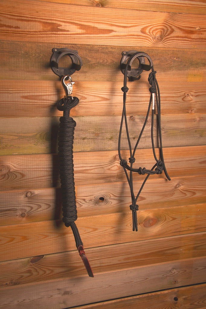 Foundation Trainingset: Premium 4-knoops stijf halster + lead