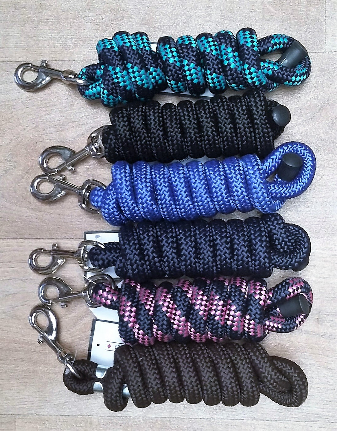 Leadrope – 2 meter met chromen musketonhaak