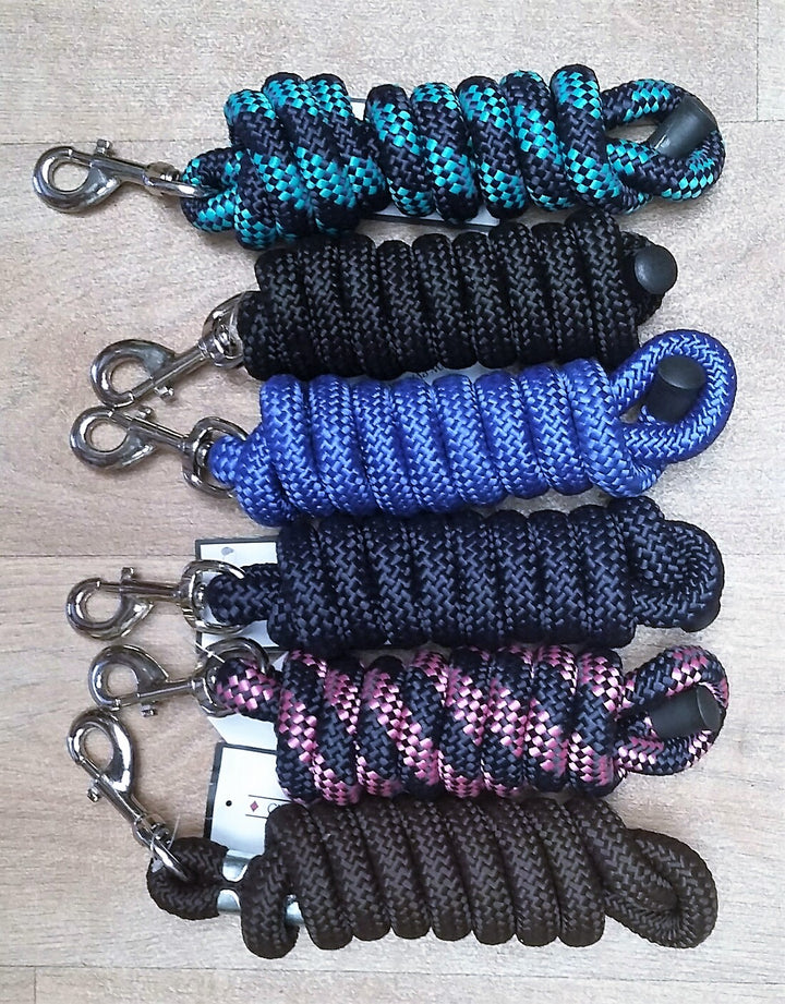 Leadrope – 2 meter met chromen musketonhaak